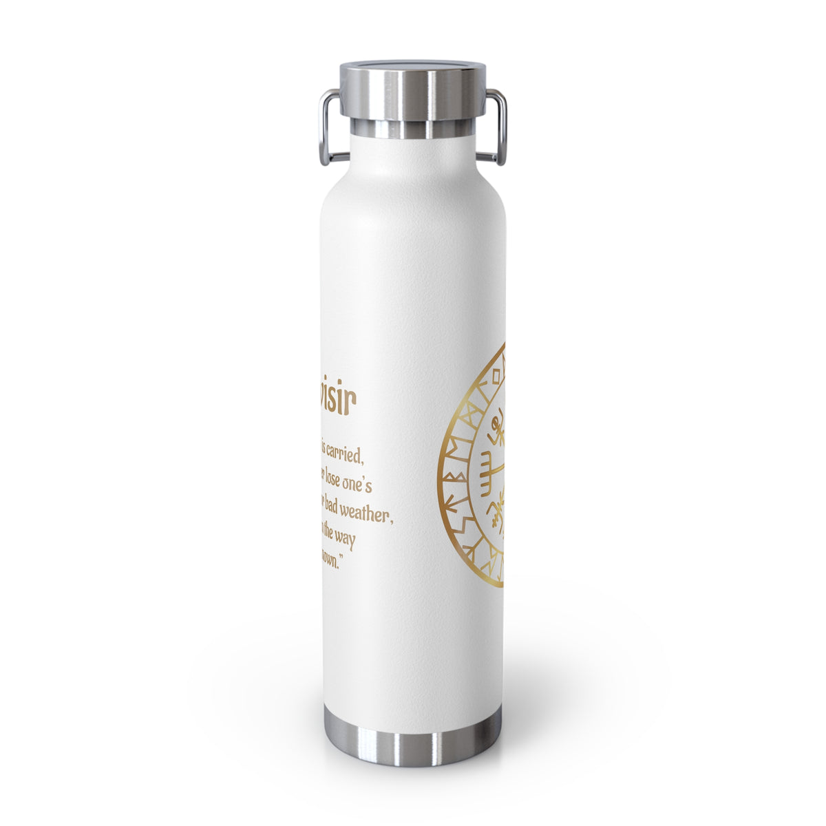 Vegvisir Norse Compass 22oz Copper Vacuum Bottle — "That Which Shows the Way"