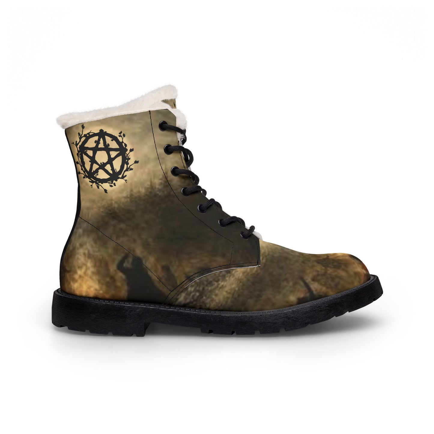 Dance by the Light of the Moon Women's Fur Leather Boots