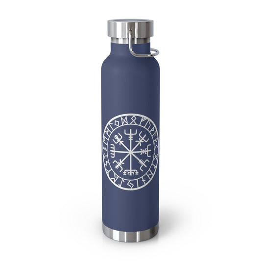Vegvisir Norse Compass 22oz Copper Vacuum Bottle — "That Which Shows the Way"