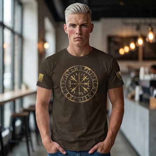 The Wayfinder - Vegvísir Compass Protection T-Shirt