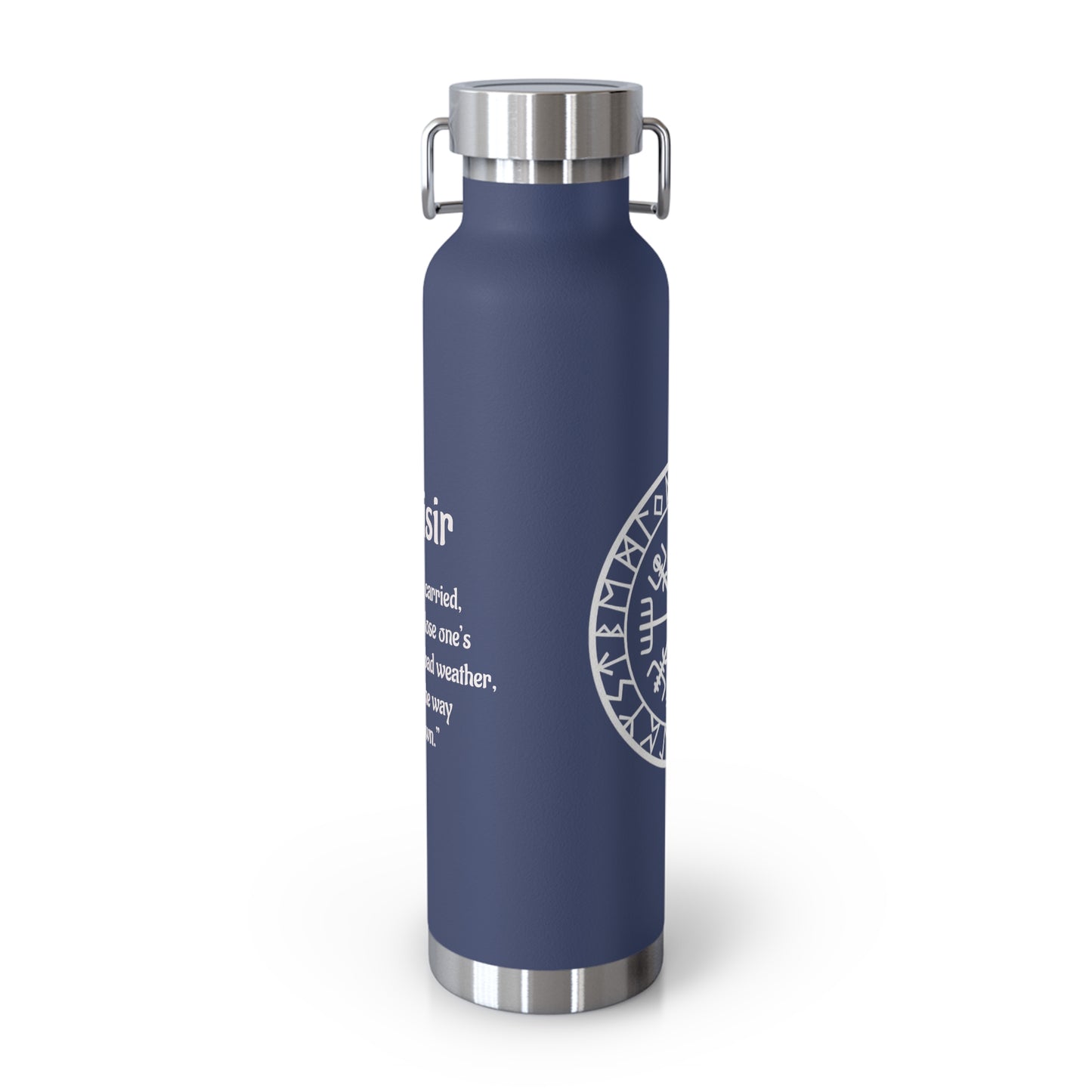 Vegvisir Norse Compass 22oz Copper Vacuum Bottle — "That Which Shows the Way"