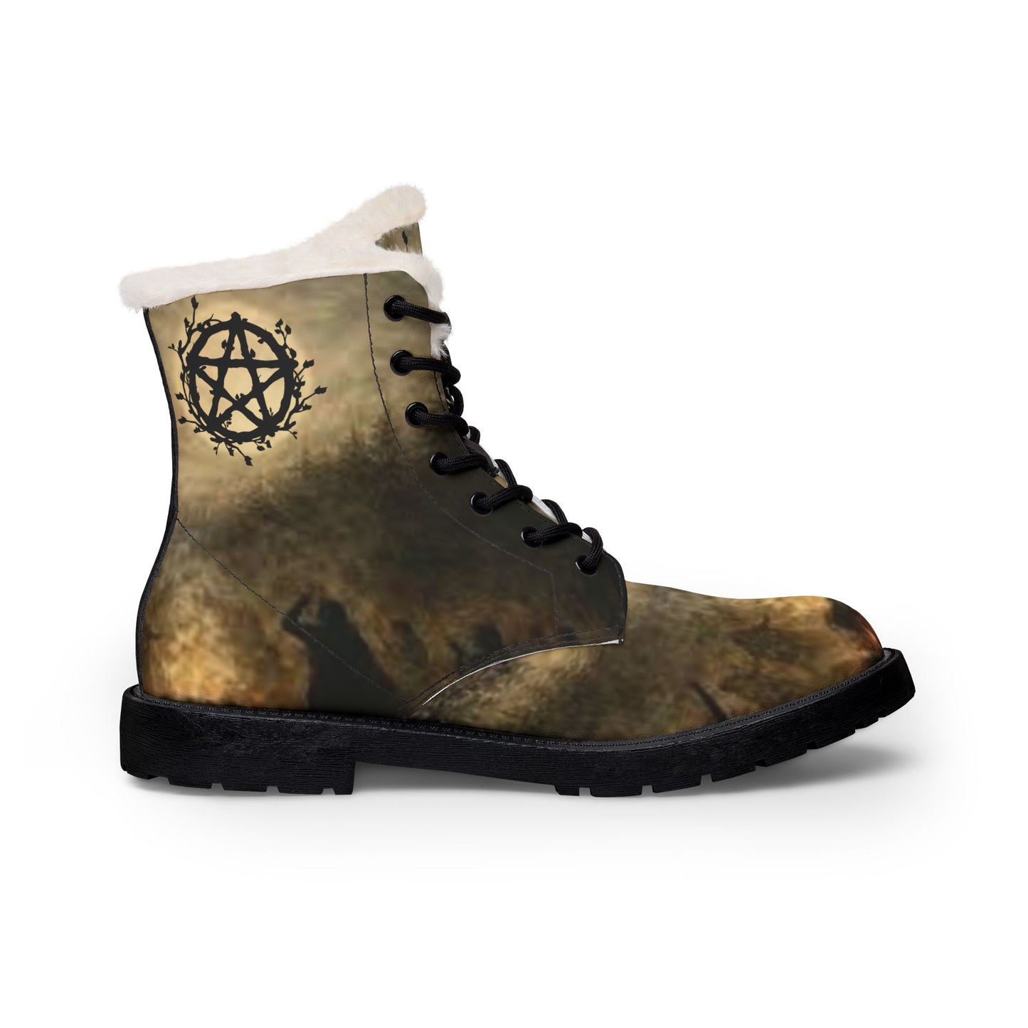 Dance by the Light of the Moon Women's Fur Leather Boots