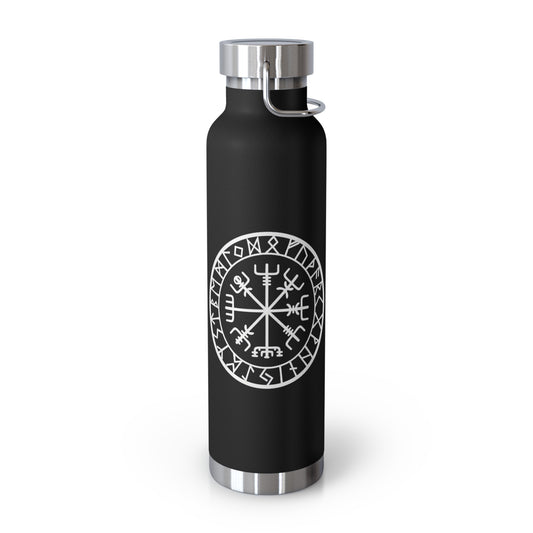 Vegvisir Norse Compass 22oz Copper Vacuum Bottle — "That Which Shows the Way"