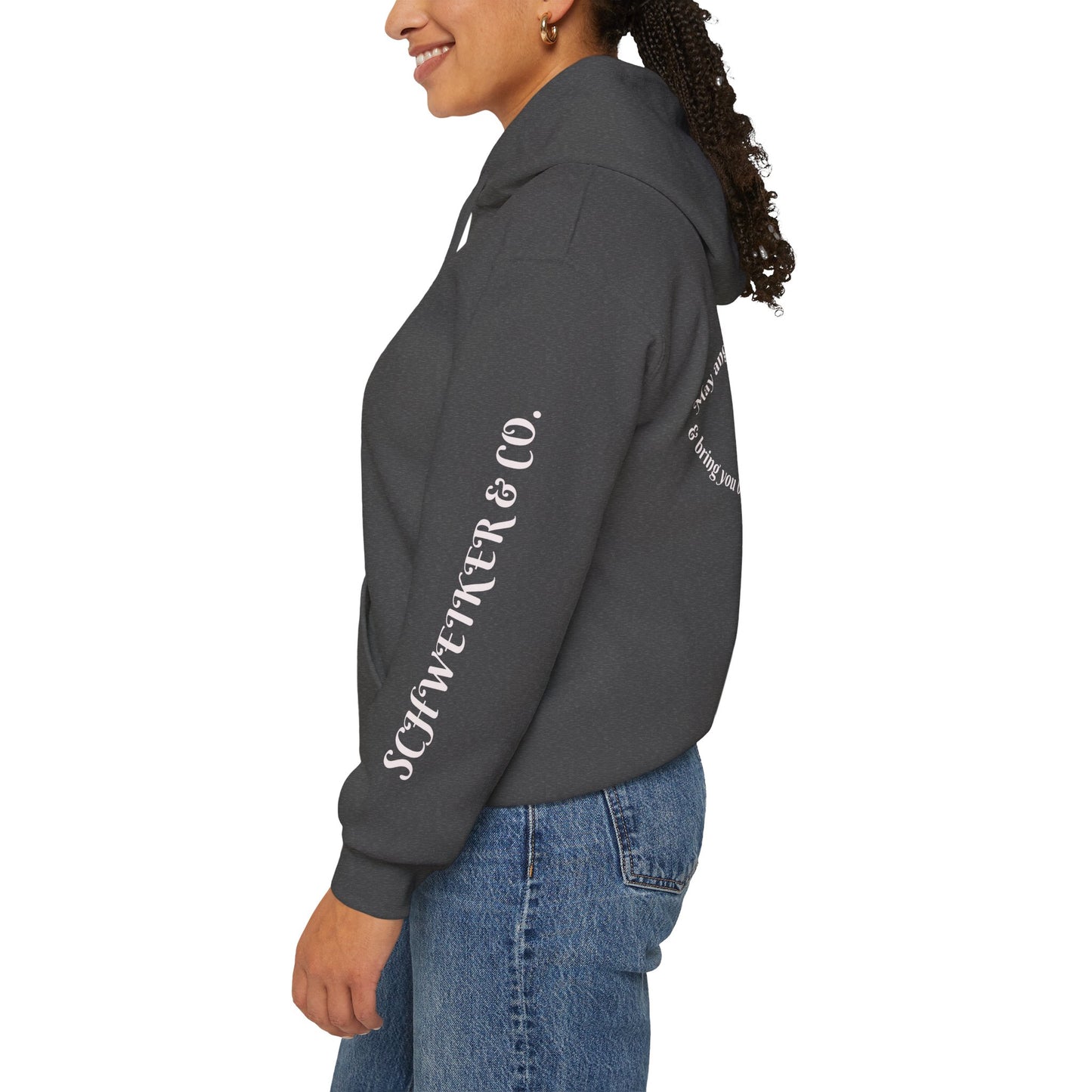 Mystic Moon Phases Hoodie — Spiritual Crescent Moon Graphic Sweatshirt
