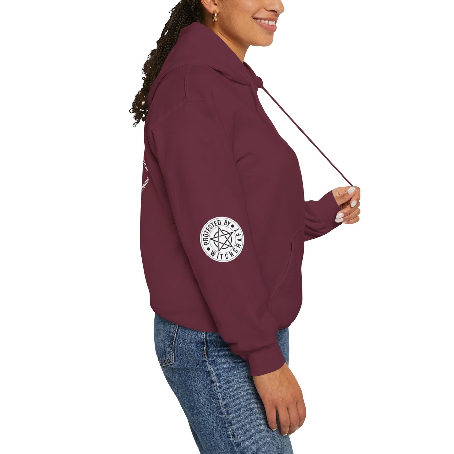 Mystic Moon Phases Hoodie — Spiritual Crescent Moon Graphic Sweatshirt