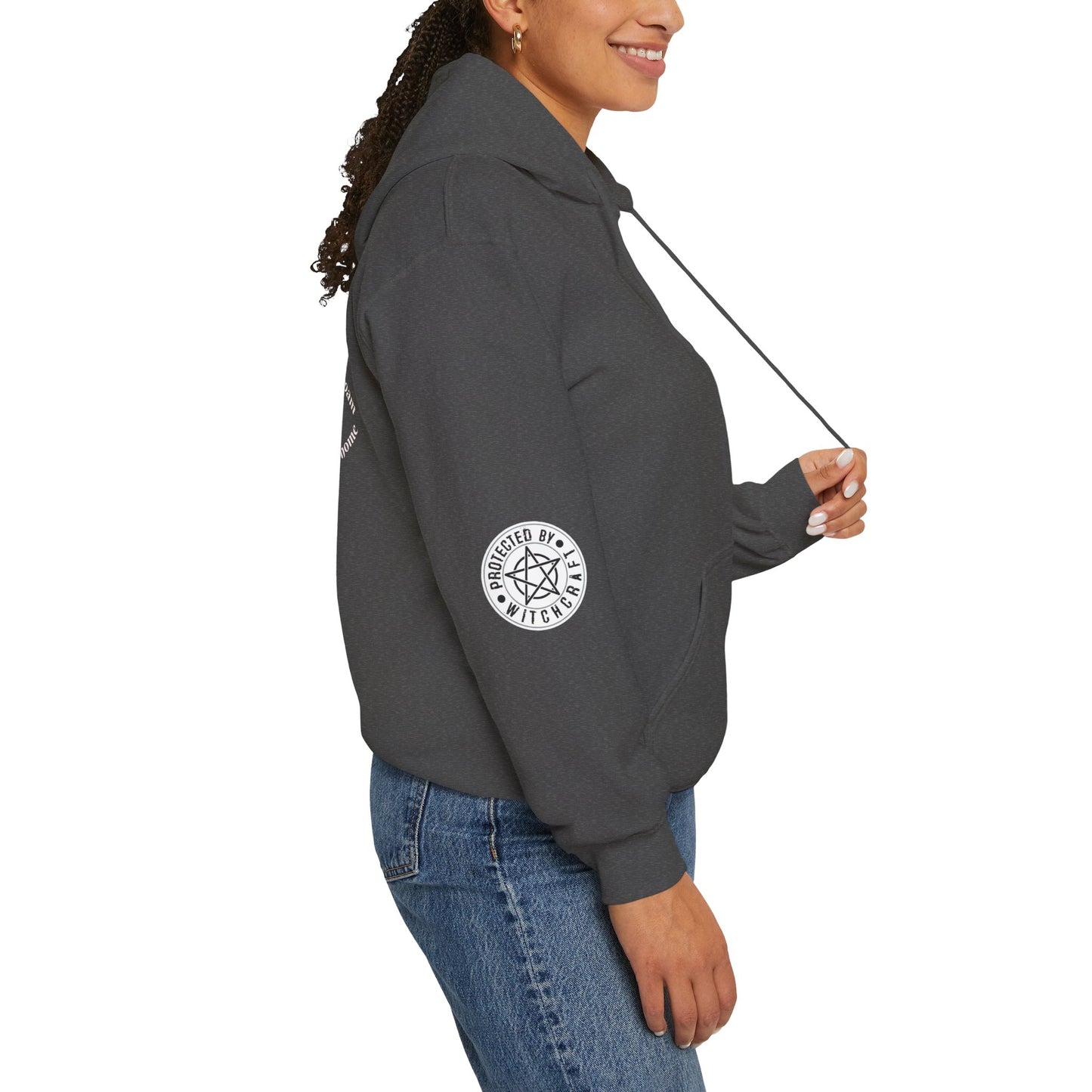 Mystic Moon Phases Hoodie — Spiritual Crescent Moon Graphic Sweatshirt