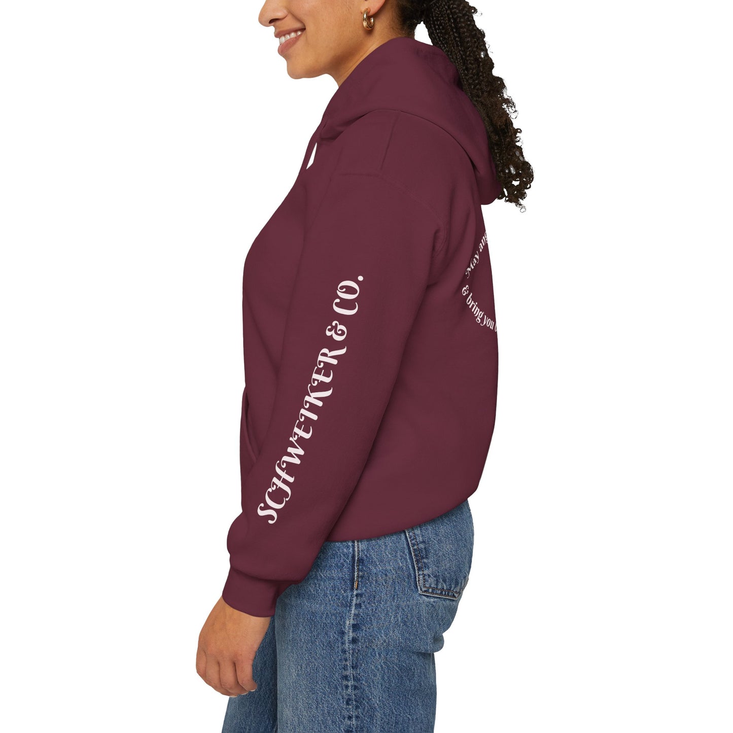 Mystic Moon Phases Hoodie — Spiritual Crescent Moon Graphic Sweatshirt