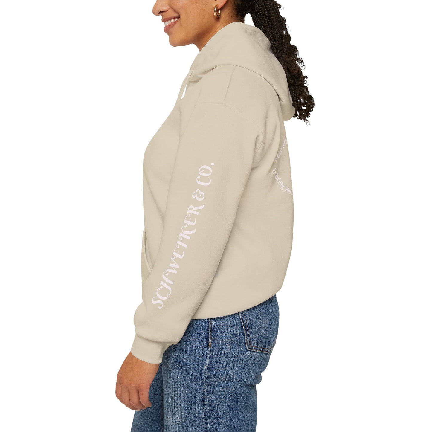 Mystic Moon Phases Hoodie — Spiritual Crescent Moon Graphic Sweatshirt