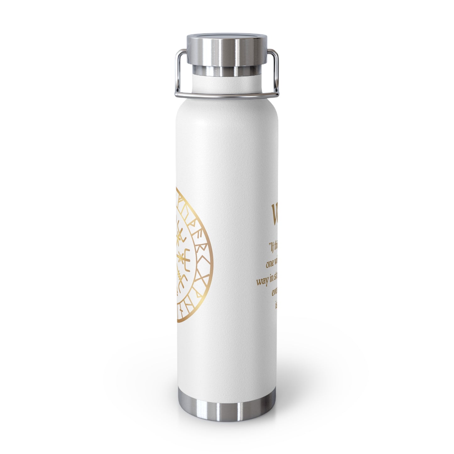 Vegvisir Norse Compass 22oz Copper Vacuum Bottle — "That Which Shows the Way"