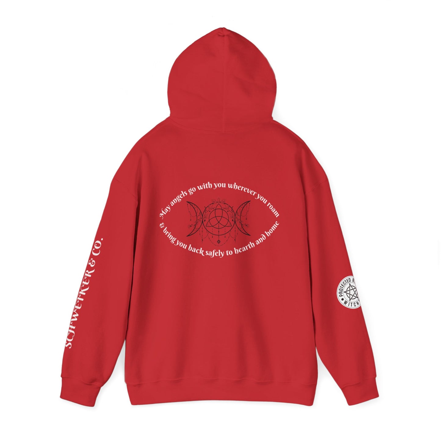 Mystic Moon Phases Hoodie — Spiritual Crescent Moon Graphic Sweatshirt