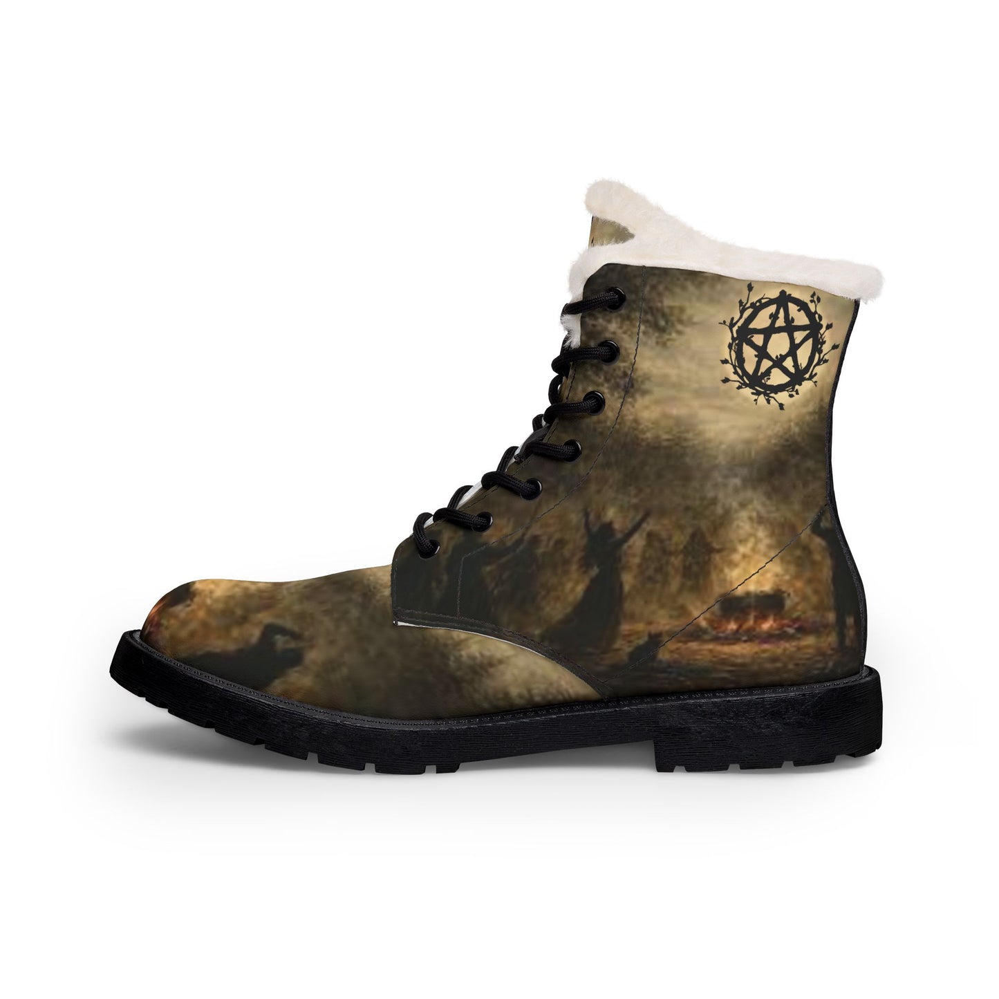 Dance by the Light of the Moon Women's Fur Leather Boots