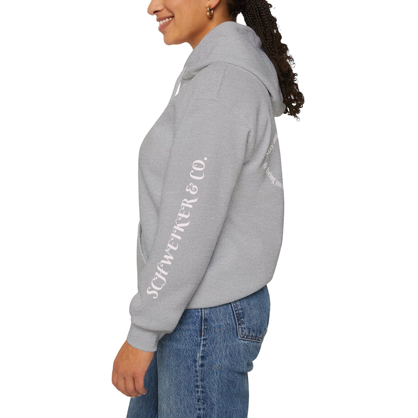 Mystic Moon Phases Hoodie — Spiritual Crescent Moon Graphic Sweatshirt