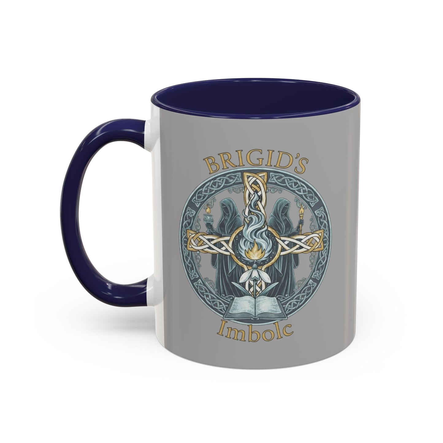 Imbolc Mug — "Brigid's Blessing" Accent Coffee Mug (11/15oz)