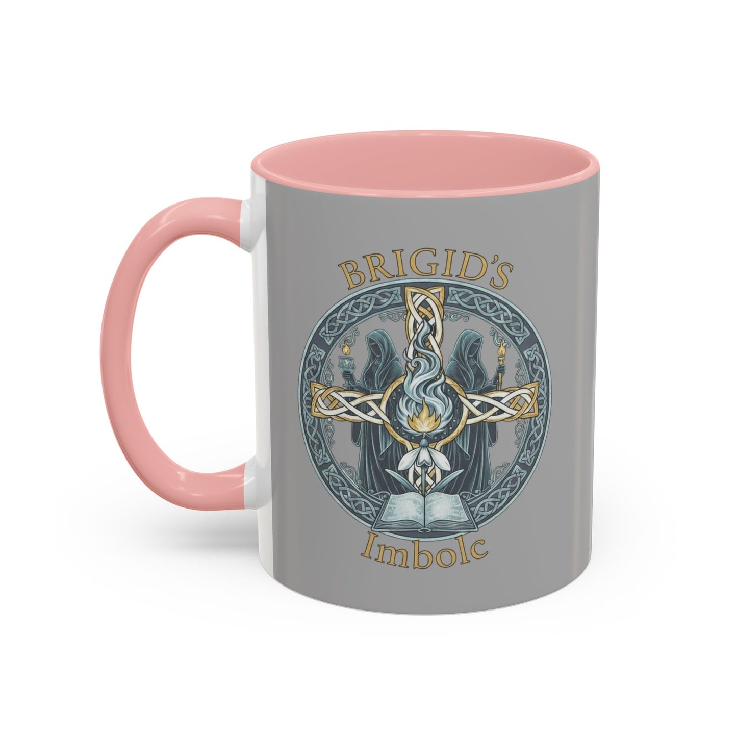 Imbolc Mug — "Brigid's Blessing" Accent Coffee Mug (11/15oz)