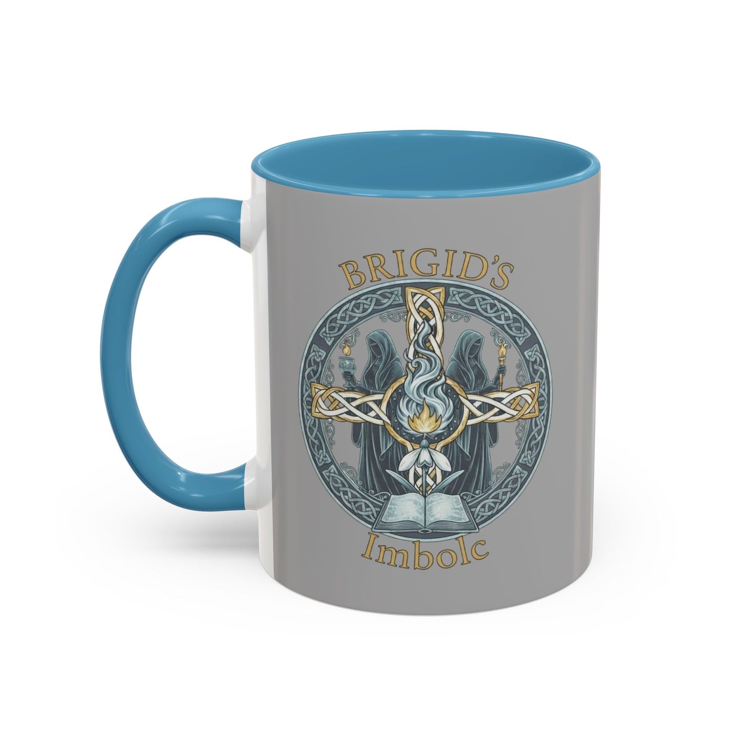 Imbolc Mug — "Brigid's Blessing" Accent Coffee Mug (11/15oz)