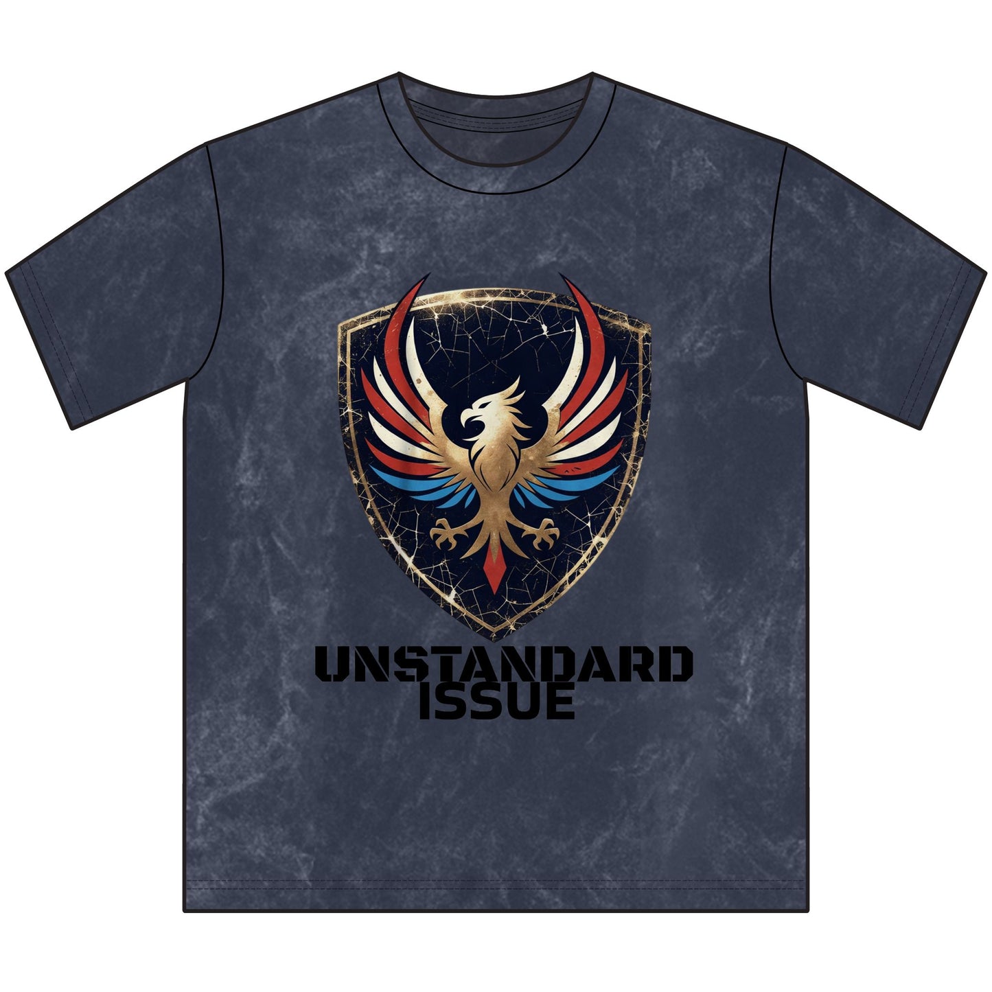 Retro Patriotic Tee - Vintage Red White & Blue Crewneck Tee