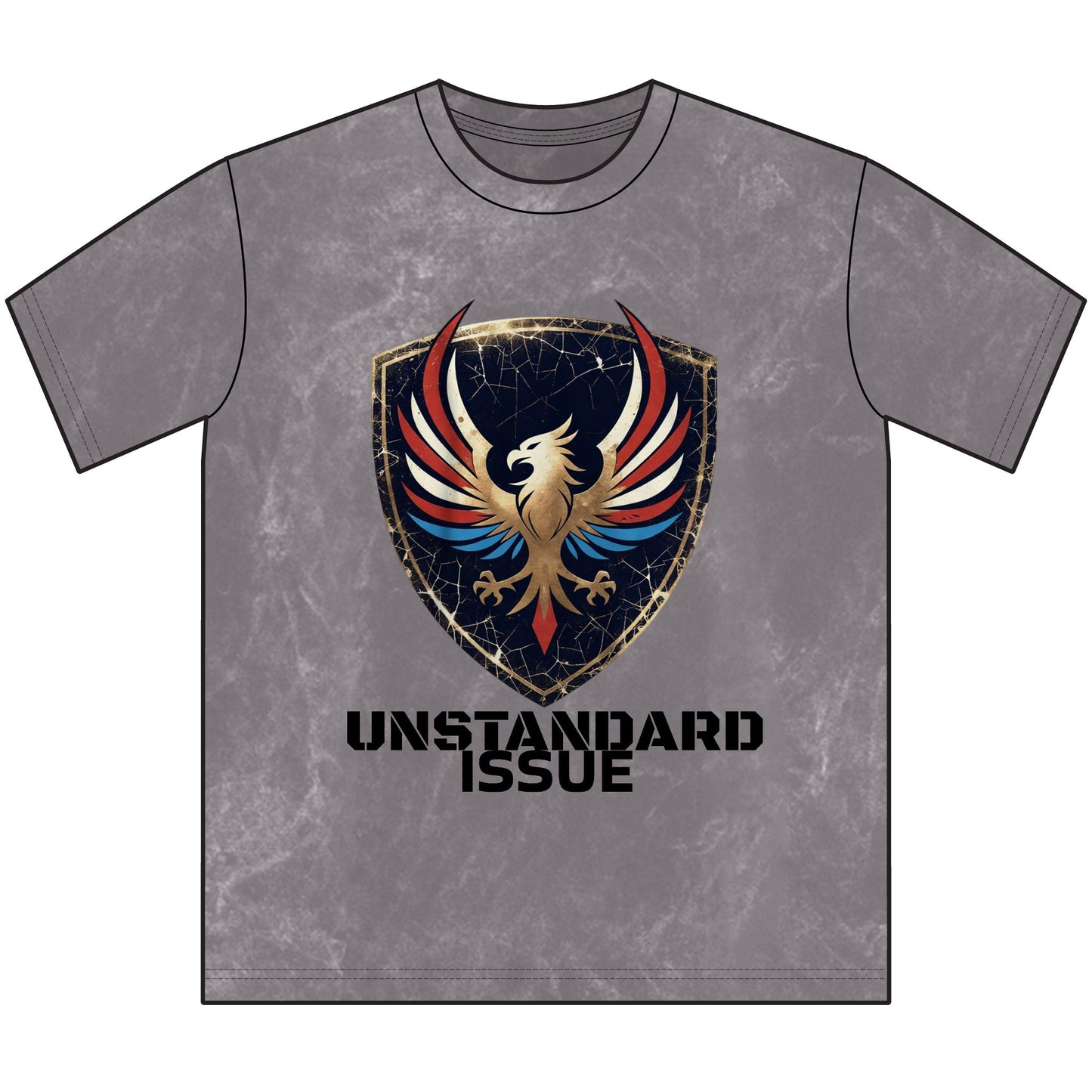 Retro Patriotic Tee - Vintage Red White & Blue Crewneck Tee