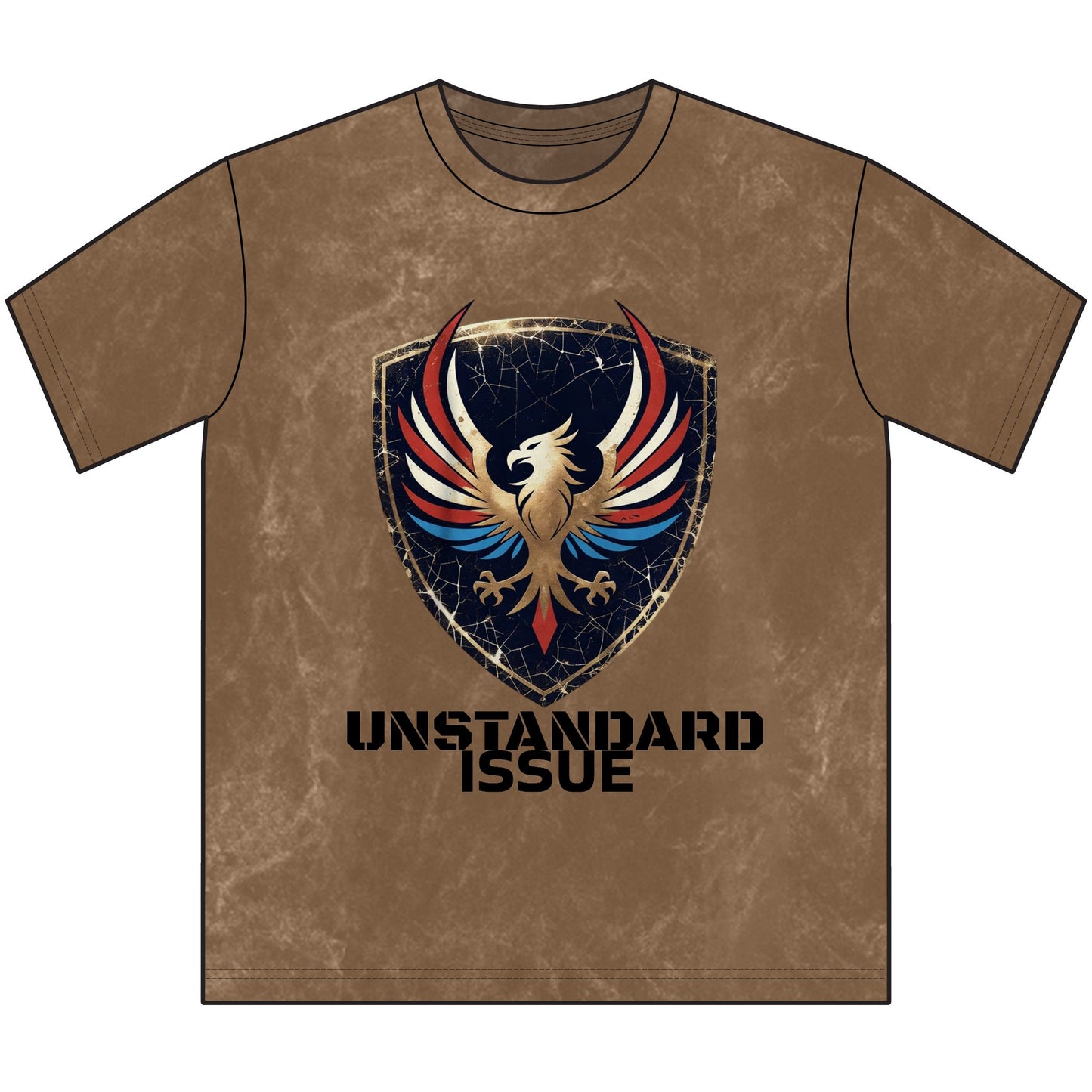 Retro Patriotic Tee - Vintage Red White & Blue Crewneck Tee