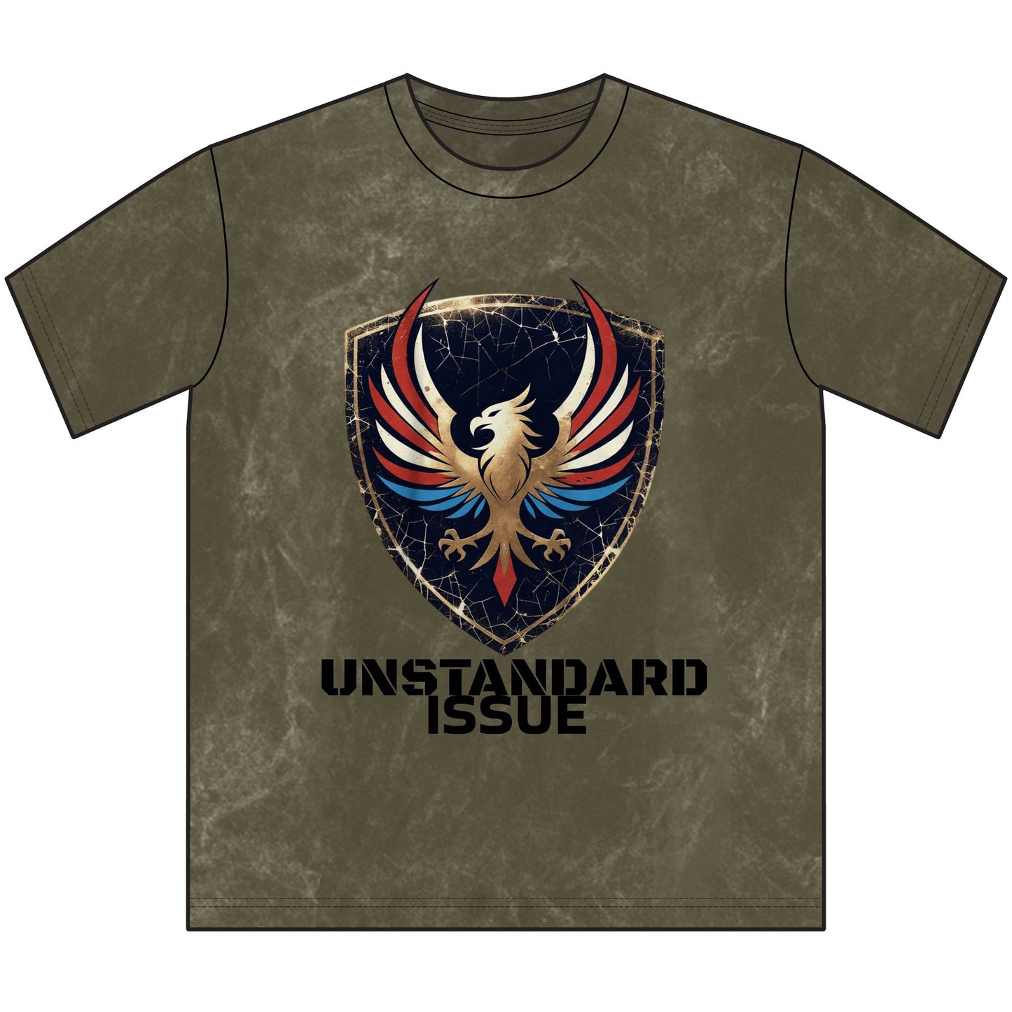 Retro Patriotic Tee - Vintage Red White & Blue Crewneck Tee