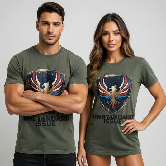Vintage Red White & Blue Crewneck Tee — Unstandard Issue Retro Patriotic Tee