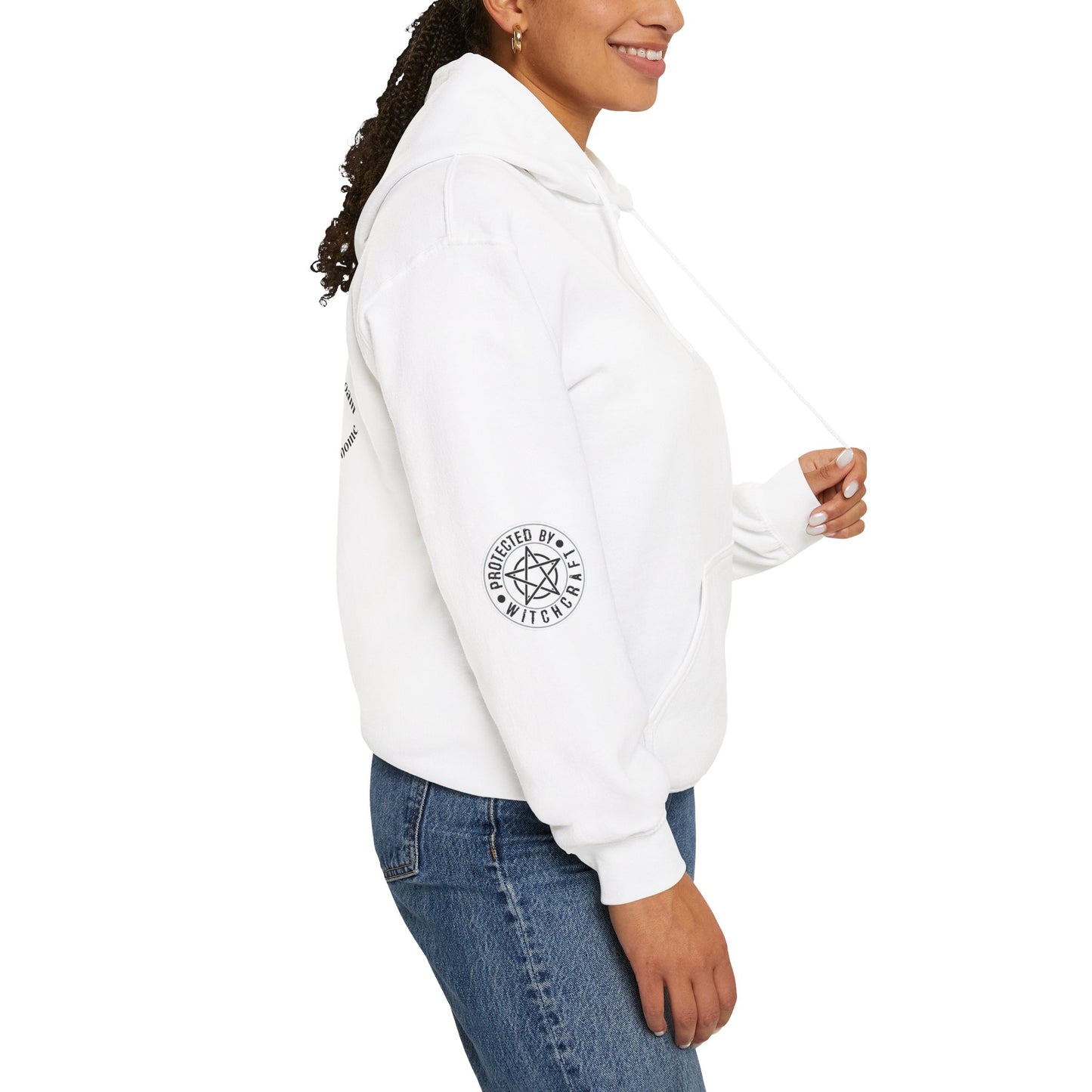 Mystic Moon Phases Hoodie — Spiritual Crescent Moon Graphic Sweatshirt