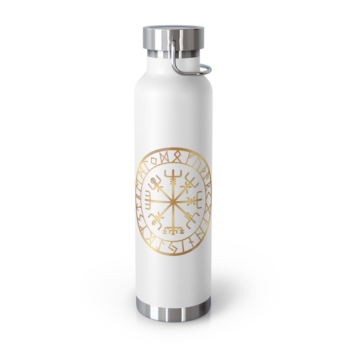Vegvisir Norse Compass 22oz Copper Vacuum Bottle — "That Which Shows the Way"