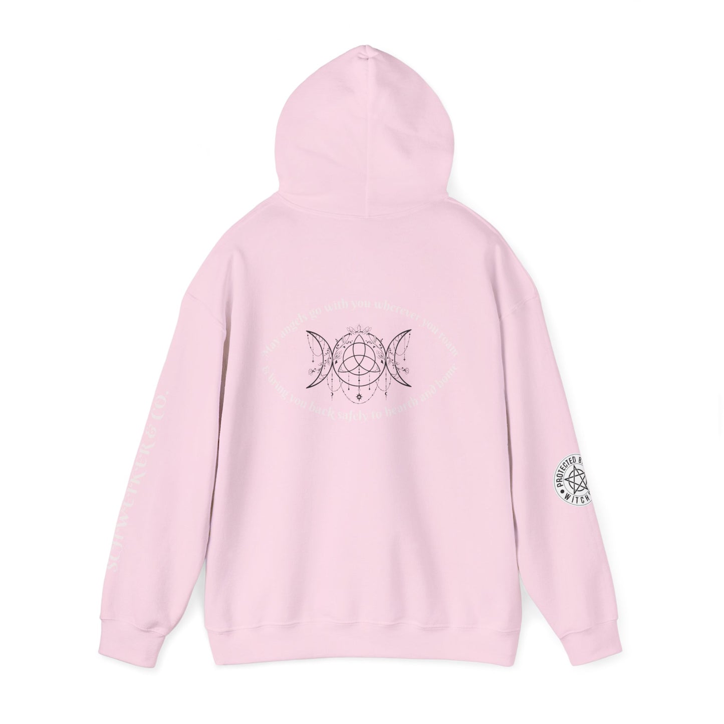 Mystic Moon Phases Hoodie — Spiritual Crescent Moon Graphic Sweatshirt
