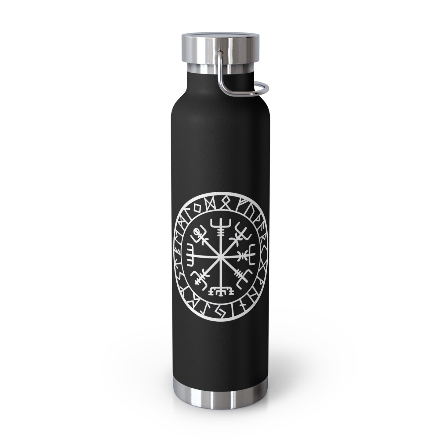 Vegvisir Norse Compass 22oz Copper Vacuum Bottle — "That Which Shows the Way"