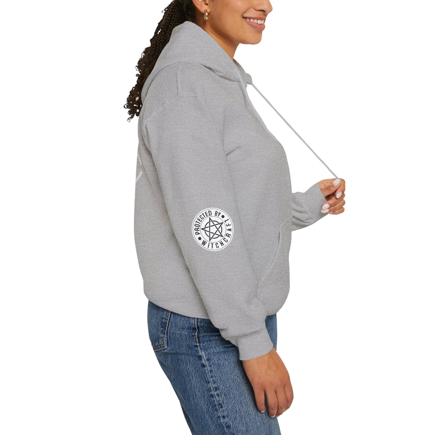 Mystic Moon Phases Hoodie — Spiritual Crescent Moon Graphic Sweatshirt