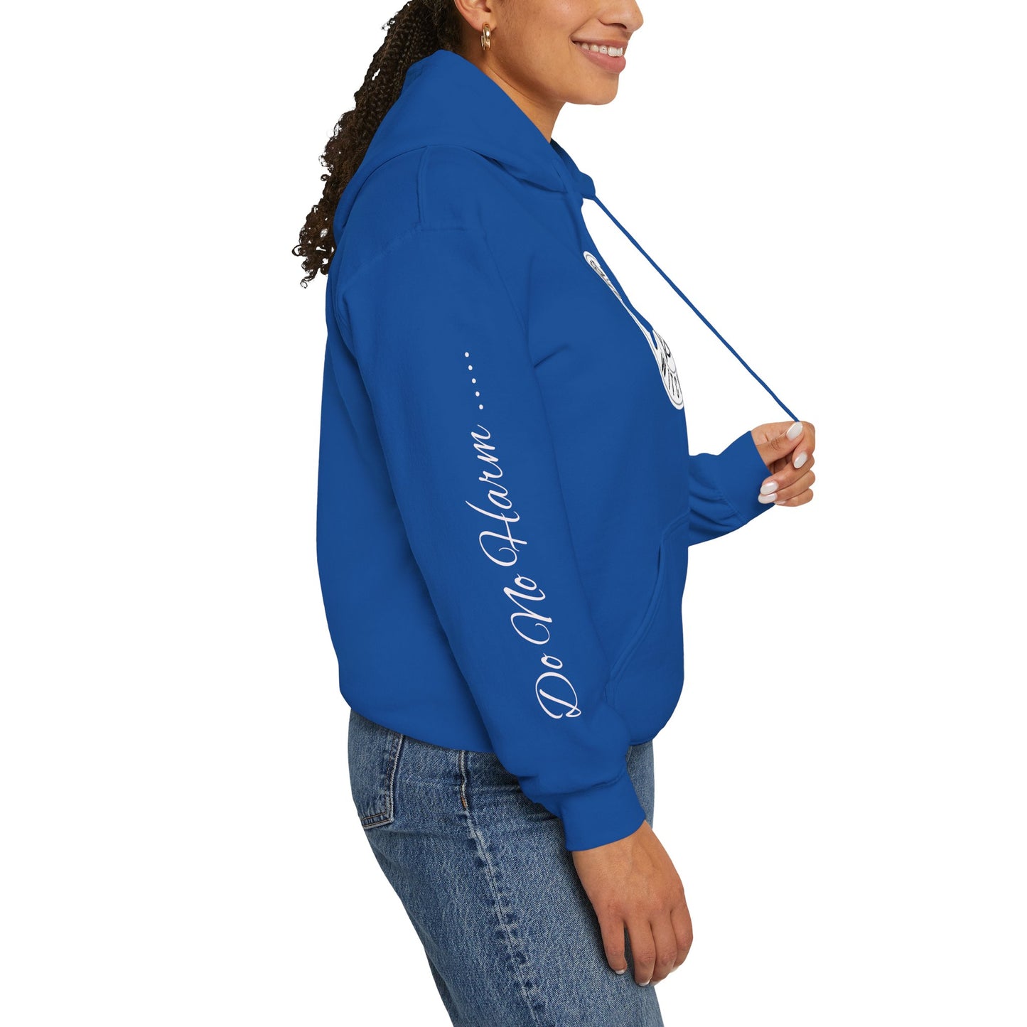 Protected By Witchcraft Hoodie — "Do No Harm... But Take No Shit" Sleeve Sweatshirt