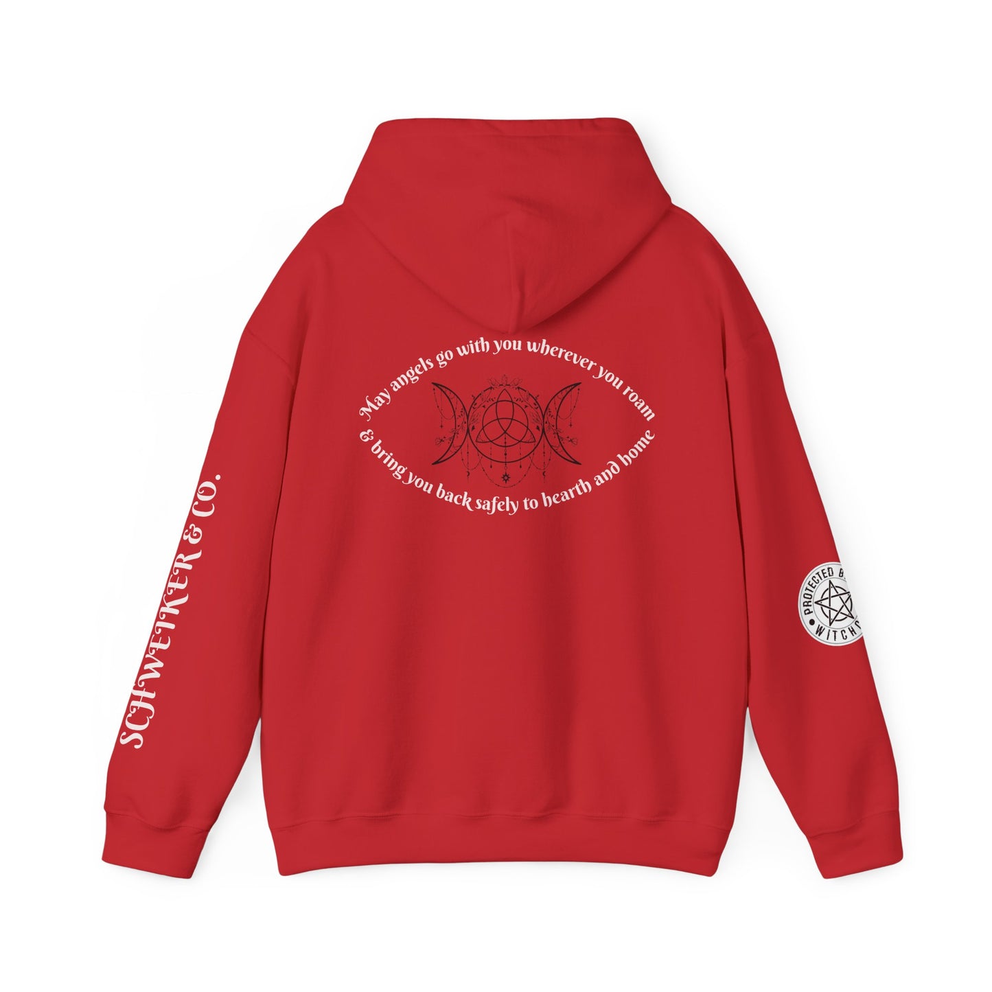 Mystic Moon Phases Hoodie — Spiritual Crescent Moon Graphic Sweatshirt