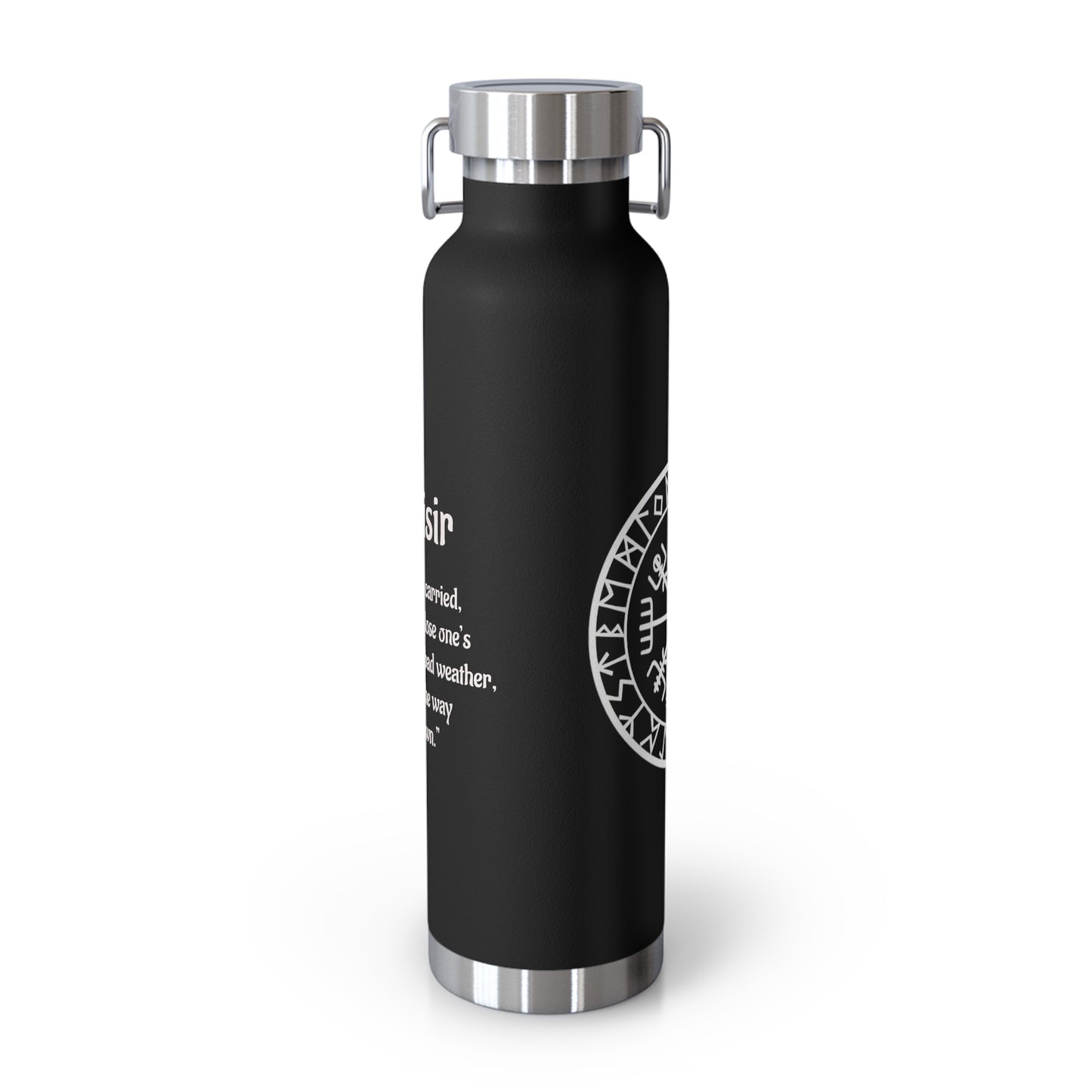 Vegvisir Norse Compass 22oz Copper Vacuum Bottle — "That Which Shows the Way"