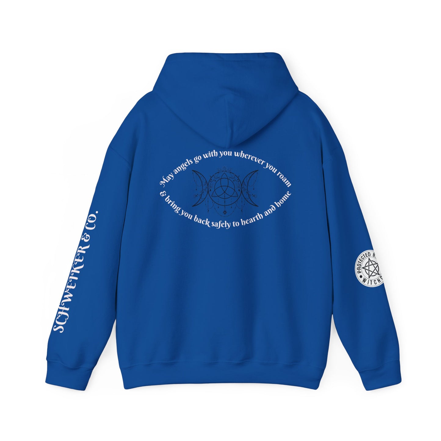 Mystic Moon Phases Hoodie — Spiritual Crescent Moon Graphic Sweatshirt