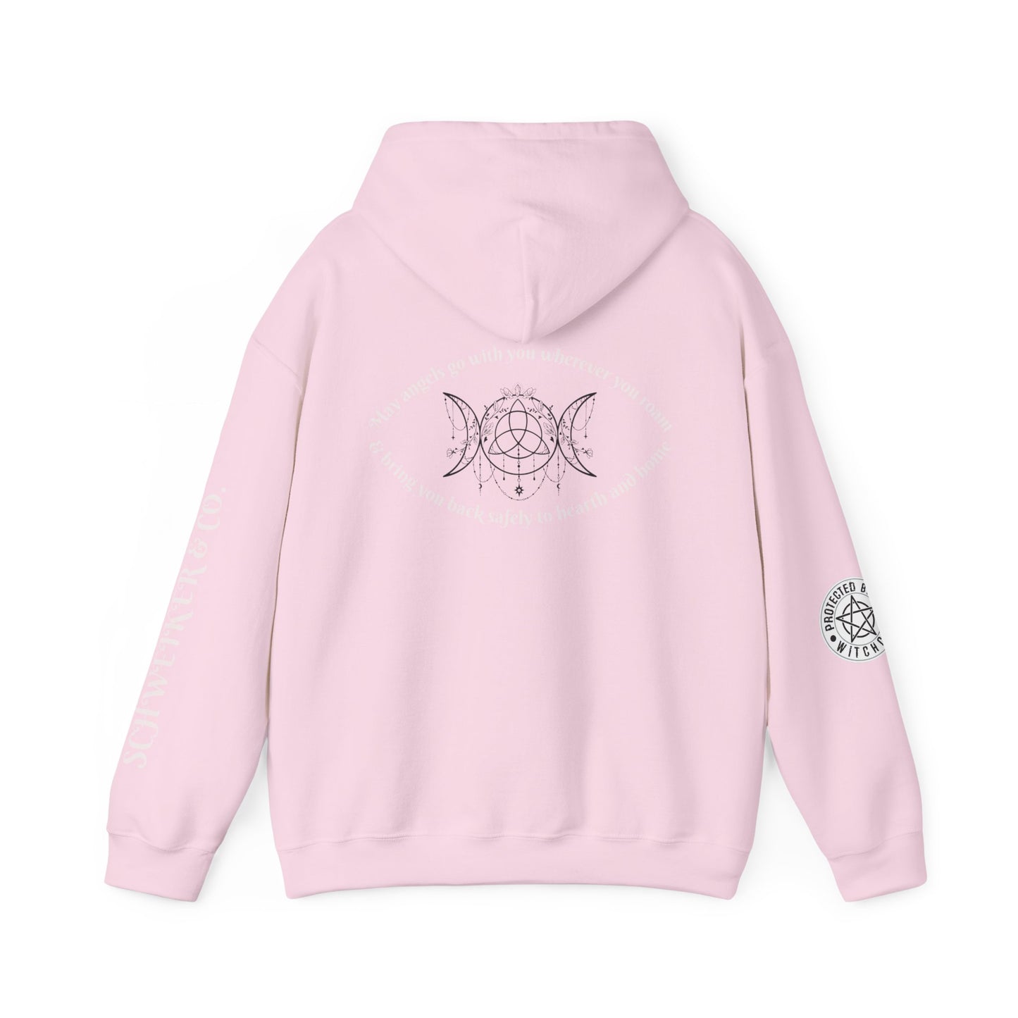 Mystic Moon Phases Hoodie — Spiritual Crescent Moon Graphic Sweatshirt