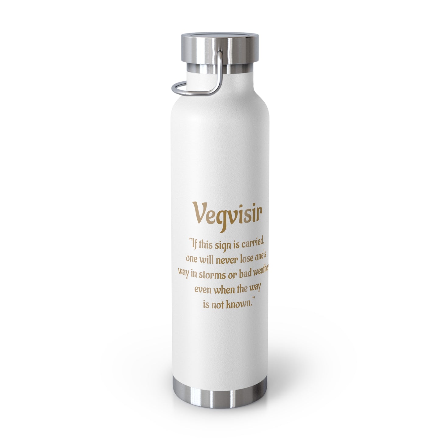 Vegvisir Norse Compass 22oz Copper Vacuum Bottle — "That Which Shows the Way"